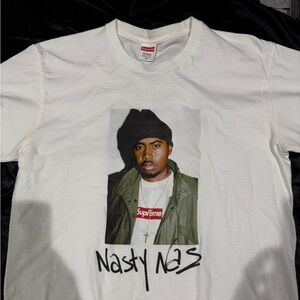 Supreme Nasty Nas Tee White Sz M USED